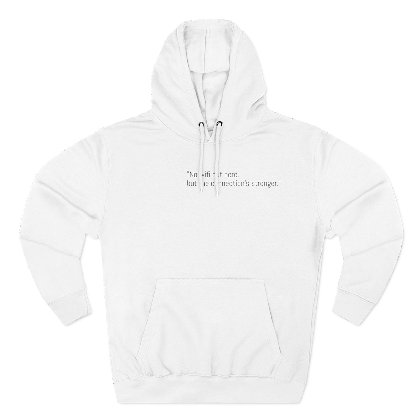 Adventure Rider Fleece Hoodie - 'No WiFi Here, but the Connection's Stronger'