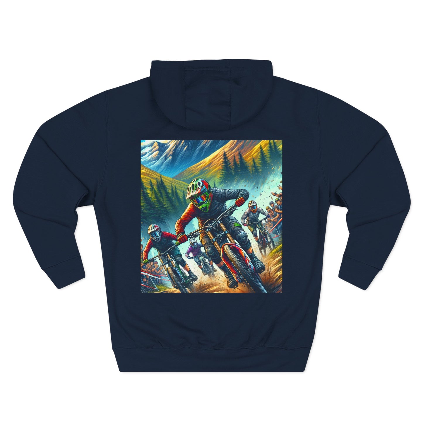 Adventure Rider Fleece Hoodie - 'No WiFi Here, but the Connection's Stronger'