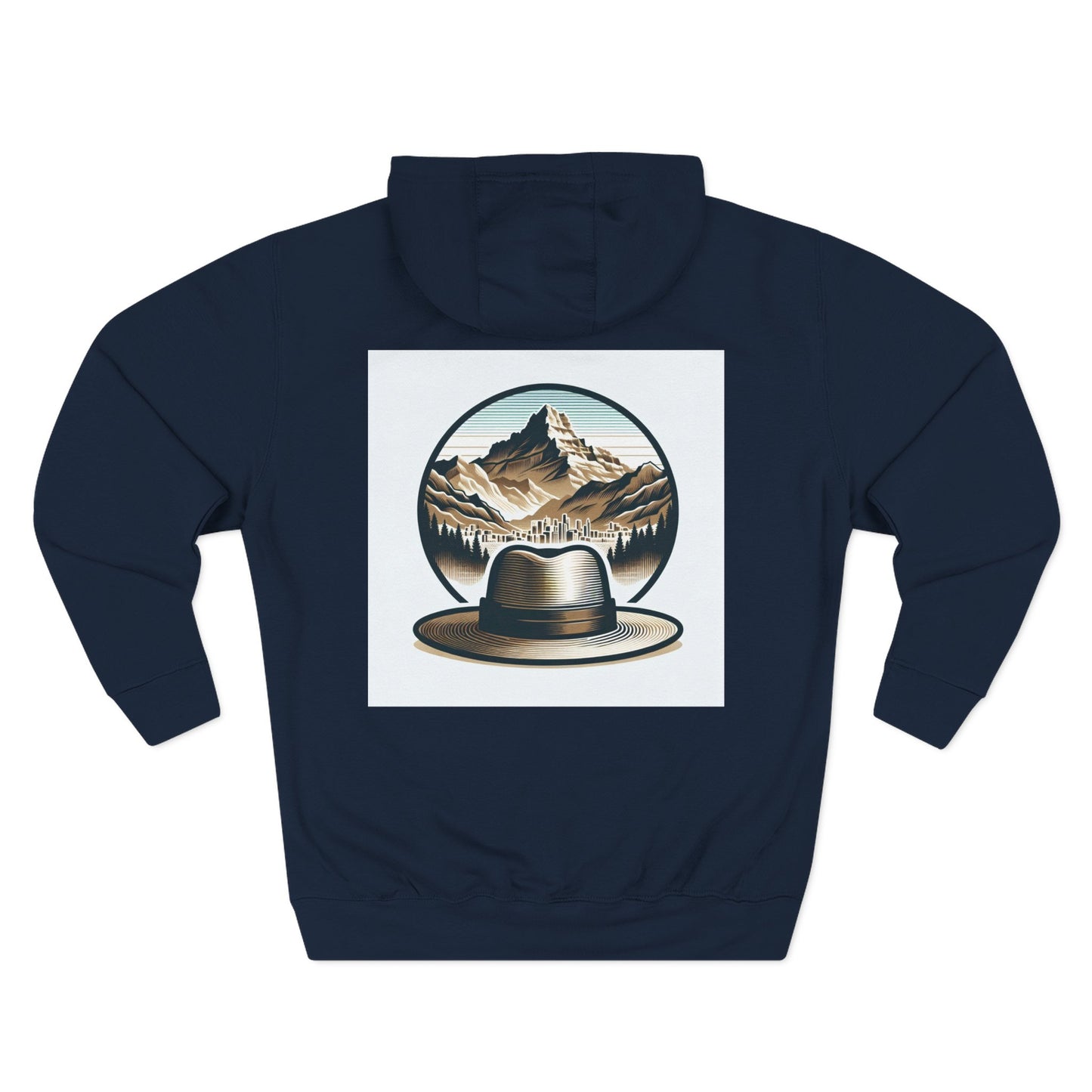 Adventure Three-Panel Fleece Hoodie - Cozy Outdoor Style