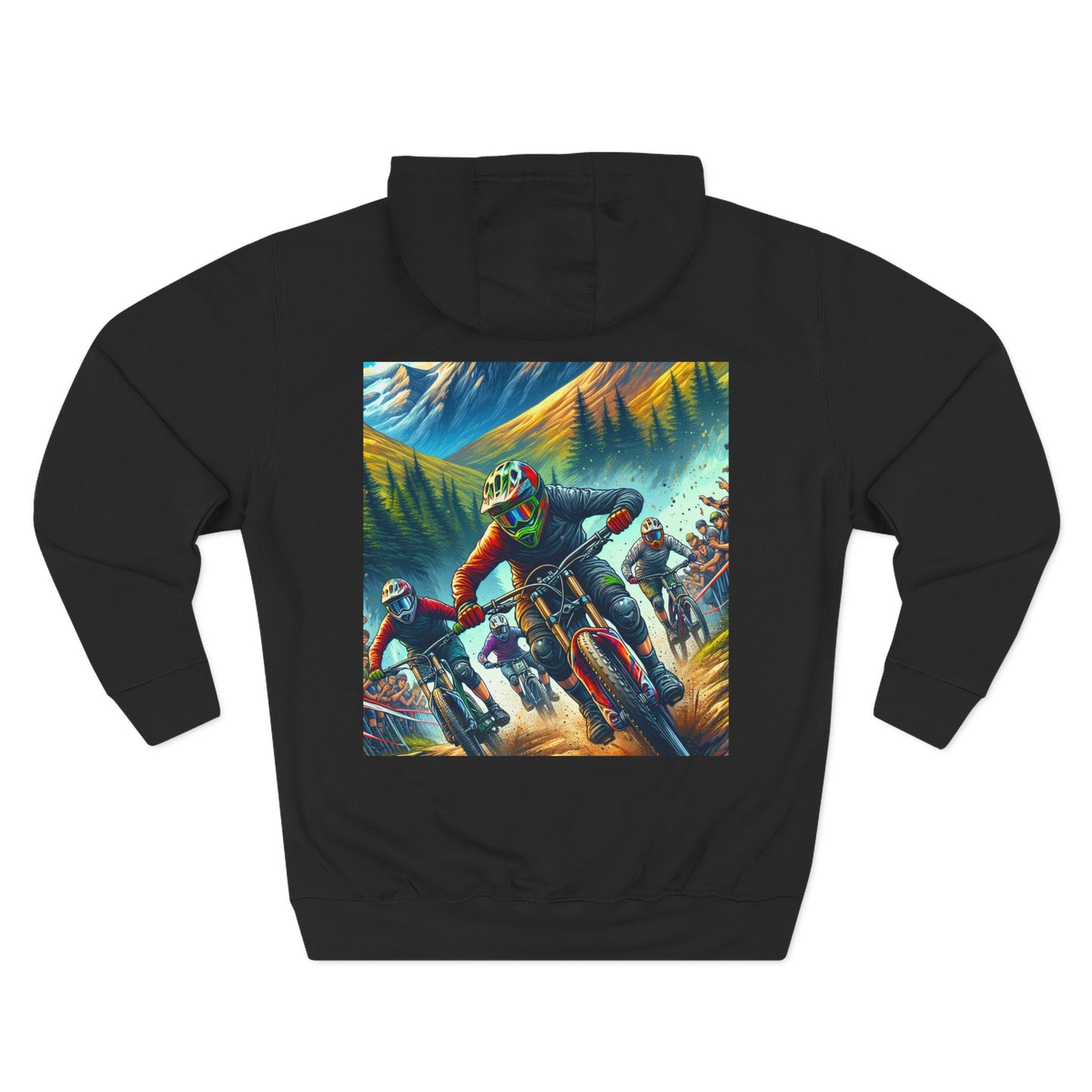Adventure Rider Fleece Hoodie - 'No WiFi Here, but the Connection's Stronger'