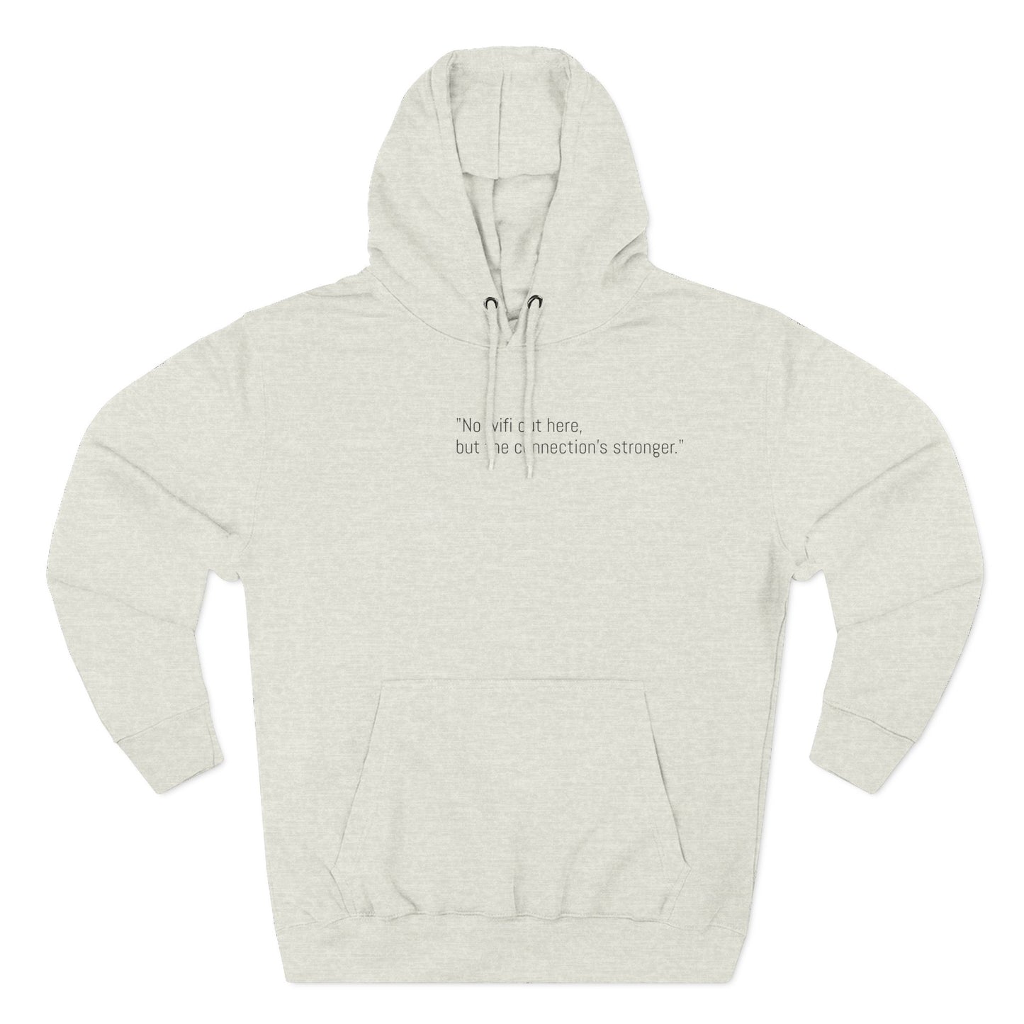Adventure Rider Fleece Hoodie - 'No WiFi Here, but the Connection's Stronger'