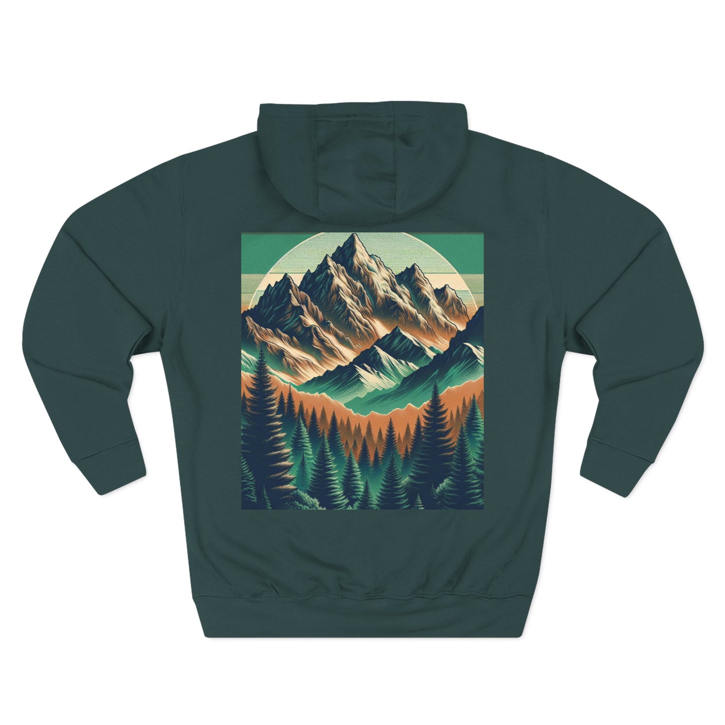 Mountain Adventure Fleece Hoodie - "Mountains are where the soul feels free"