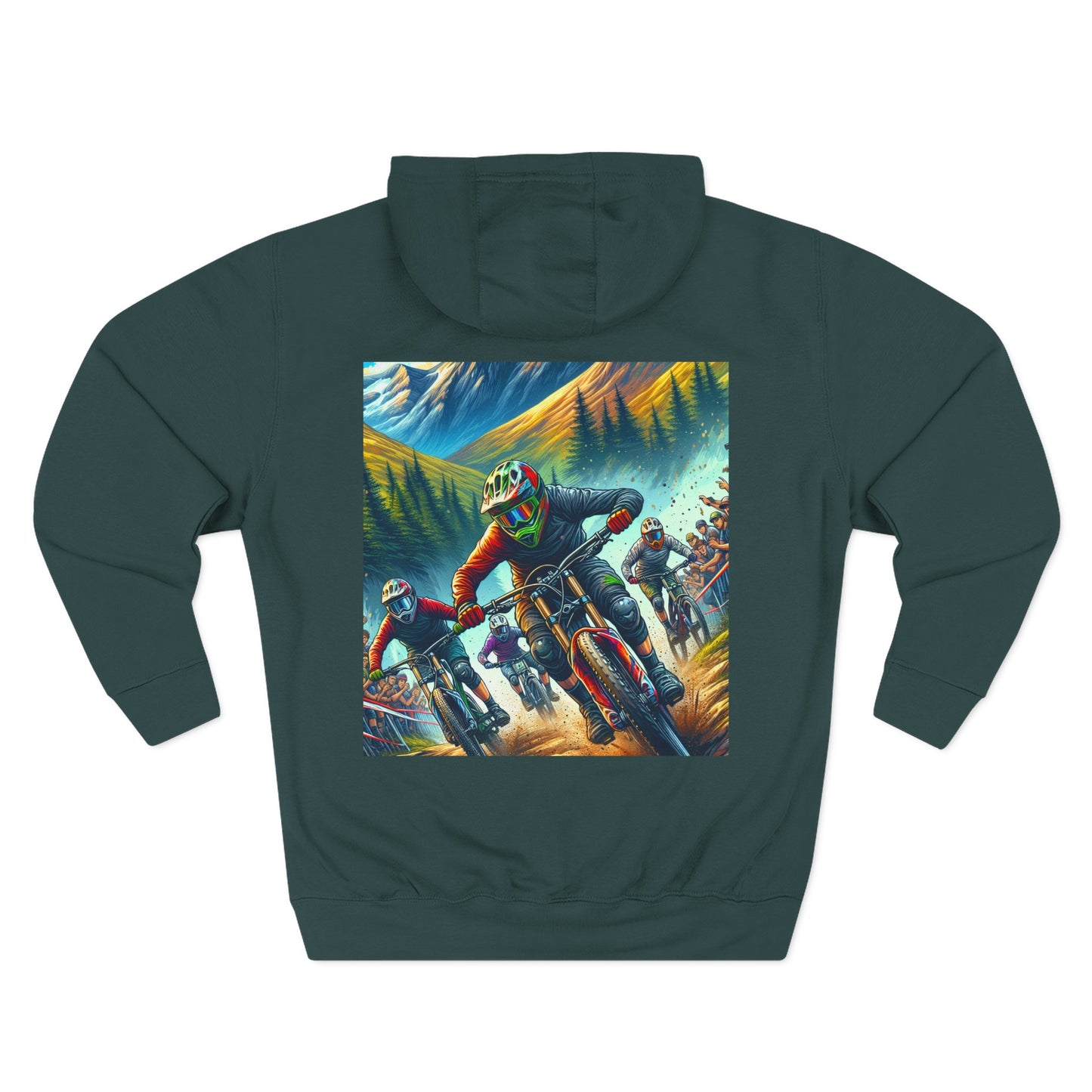 Adventure Rider Fleece Hoodie - 'No WiFi Here, but the Connection's Stronger'