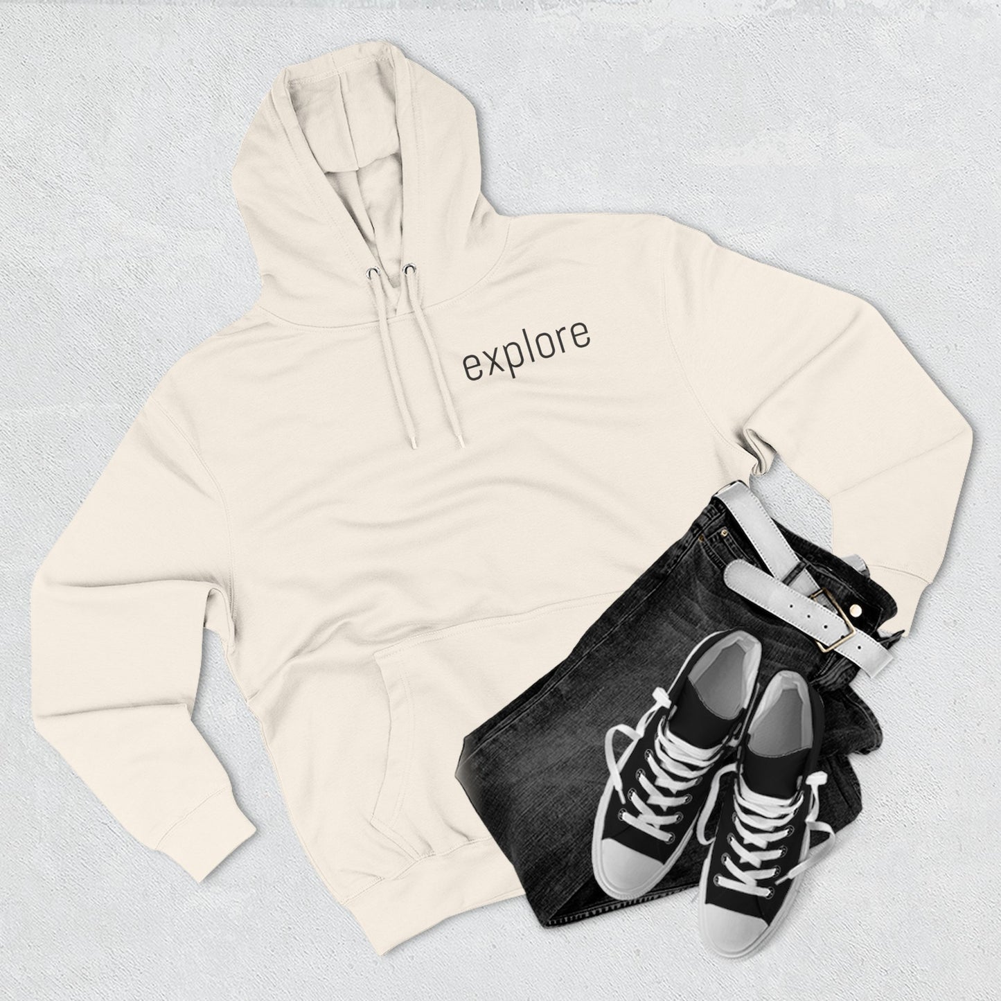 Adventure Three-Panel Fleece Hoodie - Cozy Outdoor Style
