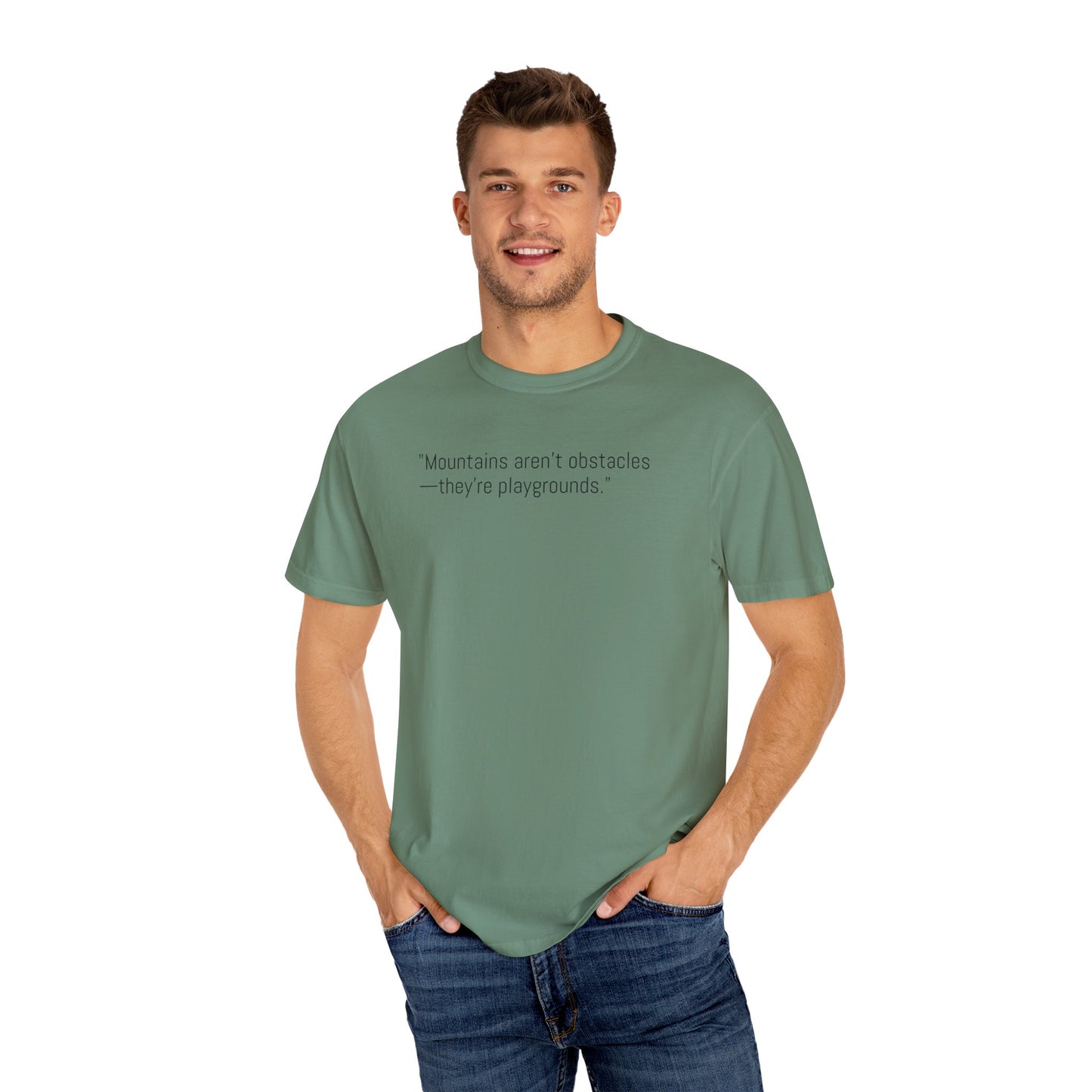 Adventure-Inspiring Unisex T-Shirt, Outdoor Enthusiast Gift, Mountain Lover Apparel, Nature Quote Tee, Hiking Gear