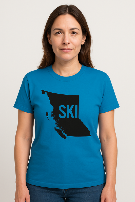 Ski BC Tee - Unisex Cotton Shirt for Ski Lovers, Winter Sports Gift, Outdoor Enthusiast Apparel