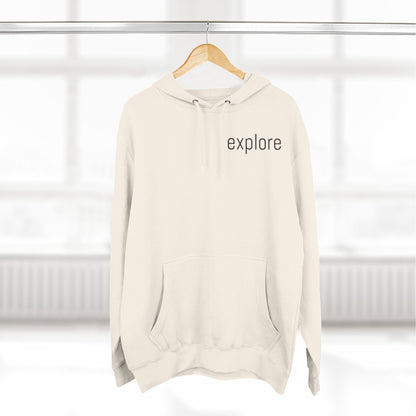 Adventure Three-Panel Fleece Hoodie - Cozy Outdoor Style