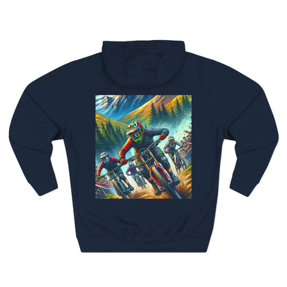 Adventure Rider Fleece Hoodie - 'No WiFi Here, but the Connection's Stronger'