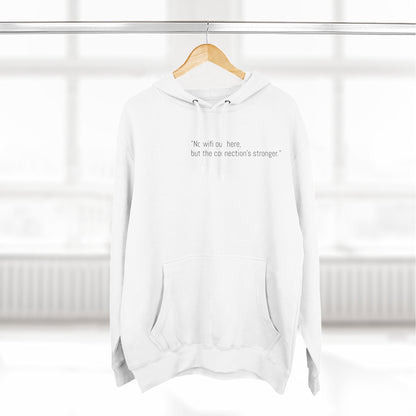 Adventure Rider Fleece Hoodie - 'No WiFi Here, but the Connection's Stronger'