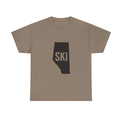 Ski Alberta | Ski Enthusiast T-Shirt | Perfect Gift for Winter Sports Lovers | Adventure Gear | Casual Wear