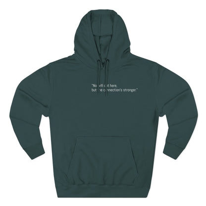 Adventure Rider Fleece Hoodie - 'No WiFi Here, but the Connection's Stronger'