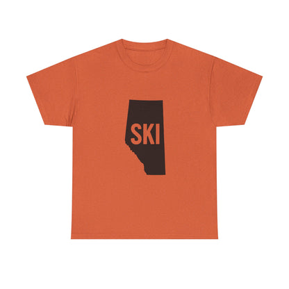Ski Alberta | Ski Enthusiast T-Shirt | Perfect Gift for Winter Sports Lovers | Adventure Gear | Casual Wear