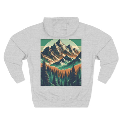 Mountain Adventure Fleece Hoodie - "Mountains are where the soul feels free"