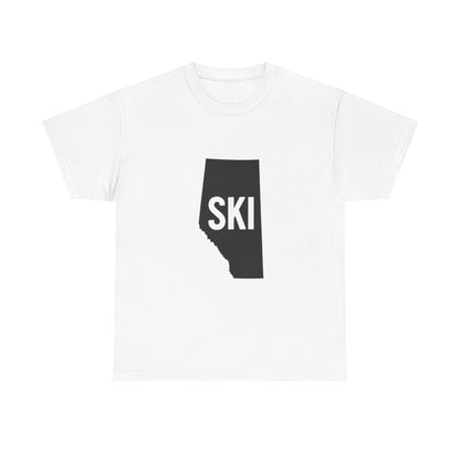 Ski Alberta | Ski Enthusiast T-Shirt | Perfect Gift for Winter Sports Lovers | Adventure Gear | Casual Wear