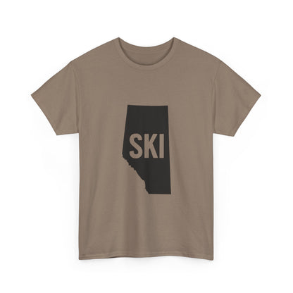 Ski Alberta | Ski Enthusiast T-Shirt | Perfect Gift for Winter Sports Lovers | Adventure Gear | Casual Wear
