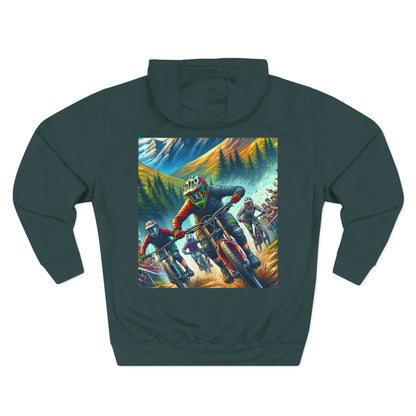 Adventure Rider Fleece Hoodie - 'No WiFi Here, but the Connection's Stronger'