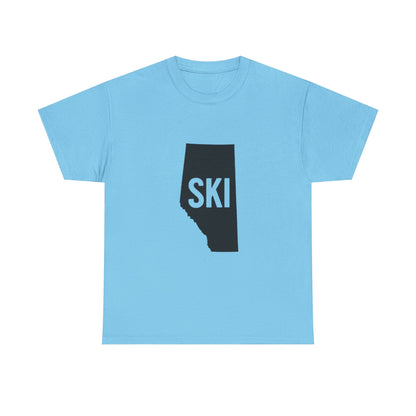 Ski Alberta | Ski Enthusiast T-Shirt | Perfect Gift for Winter Sports Lovers | Adventure Gear | Casual Wear