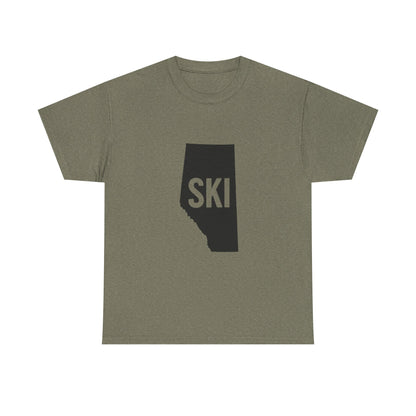 Ski Alberta | Ski Enthusiast T-Shirt | Perfect Gift for Winter Sports Lovers | Adventure Gear | Casual Wear