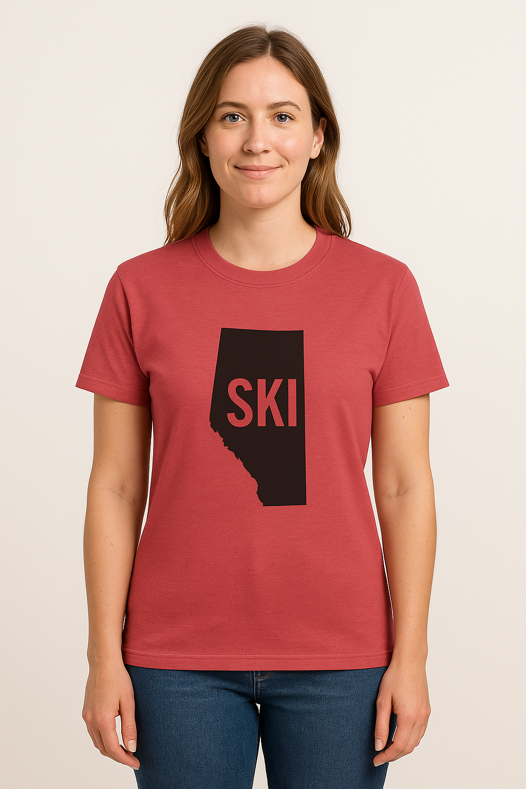 Ski Alberta | Ski Enthusiast T-Shirt | Perfect Gift for Winter Sports Lovers | Adventure Gear | Casual Wear